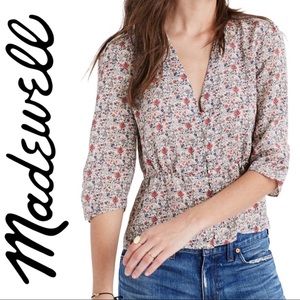 Madewell ‘Shadowpetal’ Silk Blouse